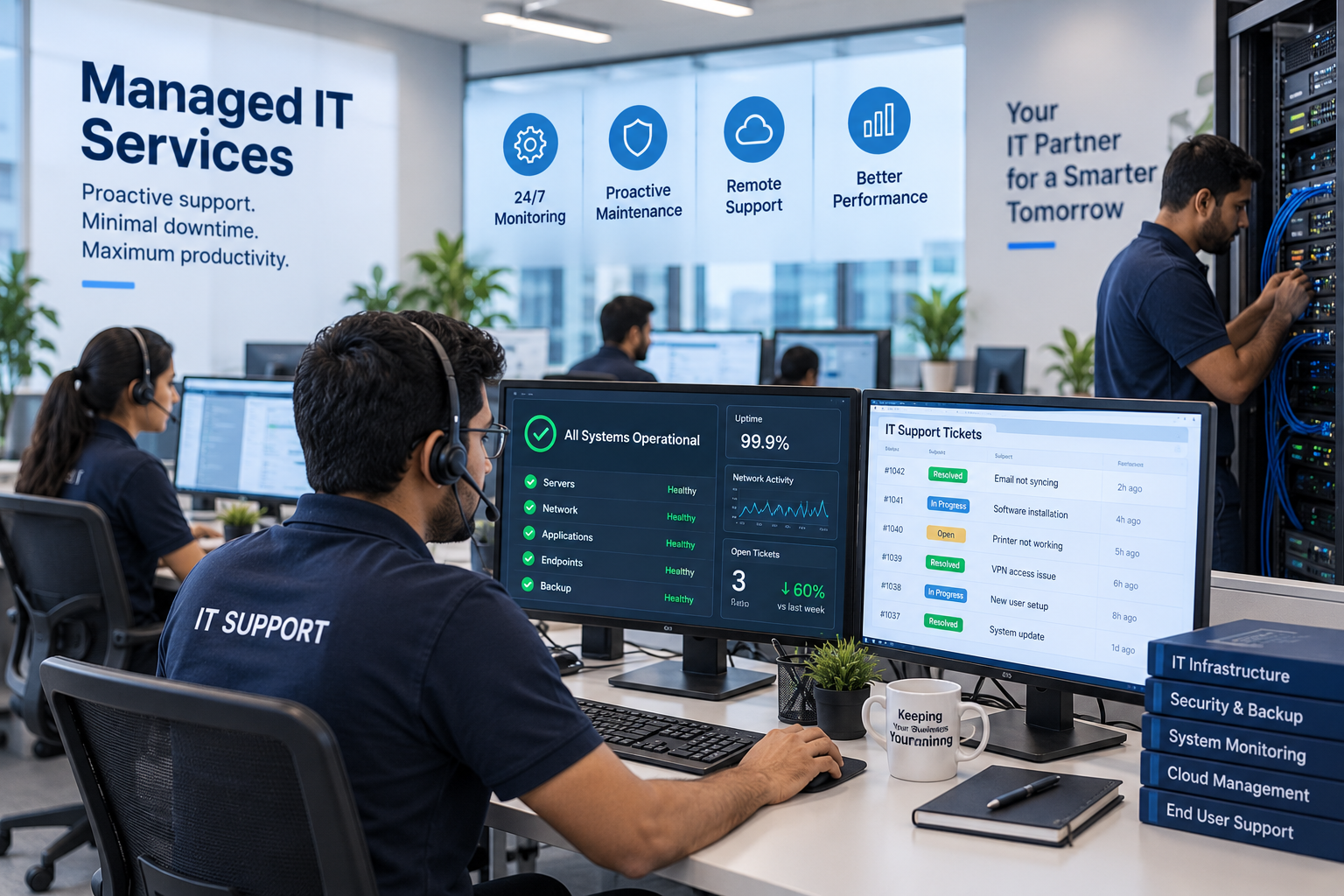 Managed IT services and support